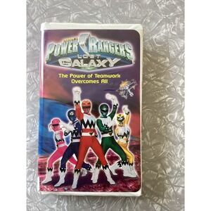 Power Rangers Lost Galaxy The Power of Teamwork Overcomes All VHS 1999 Clamshell